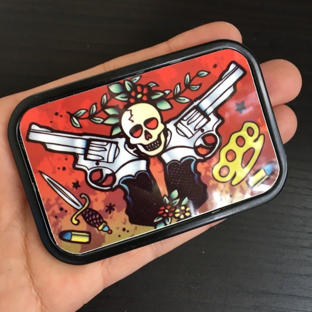 SKULL BELT BUCKLE COWBOY MEN WOMEN